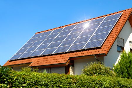 Naples home solar panel cleaning